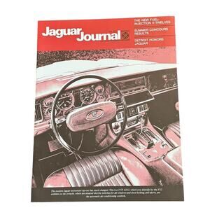 Jaguar Journal Fall 1975 V12 Automotive Magazine British Leyland E Type Detroit